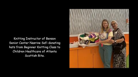 2024-06-18 Knitting Class Hat Donation