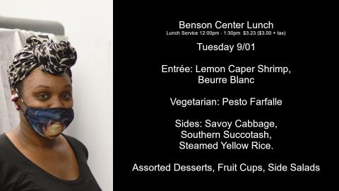 2026-09-01 Lunch Menu
