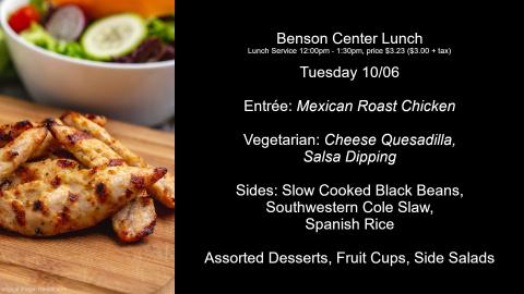 2026-10-06 Lunch Menu